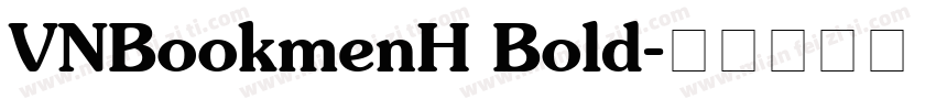 VNBookmenH Bold字体转换